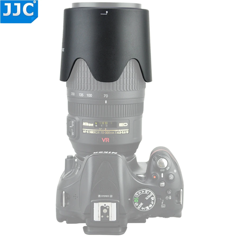 JJC Реверсивный бленда объектива для AF S VR Zoom Nikkor 70 300 мм f/4 5 6G IF ED объектив с