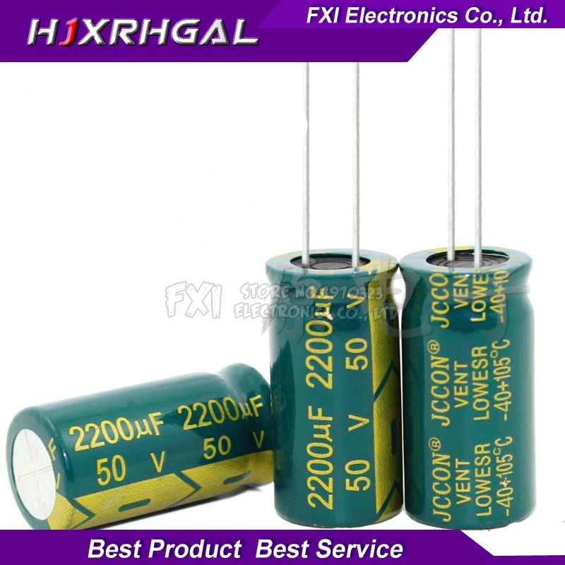 10 шт. электролитический конденсатор 50v2200uf 2200uf50v 16х31 50 в 2200 мкФ 16х31|Конденсаторы| |