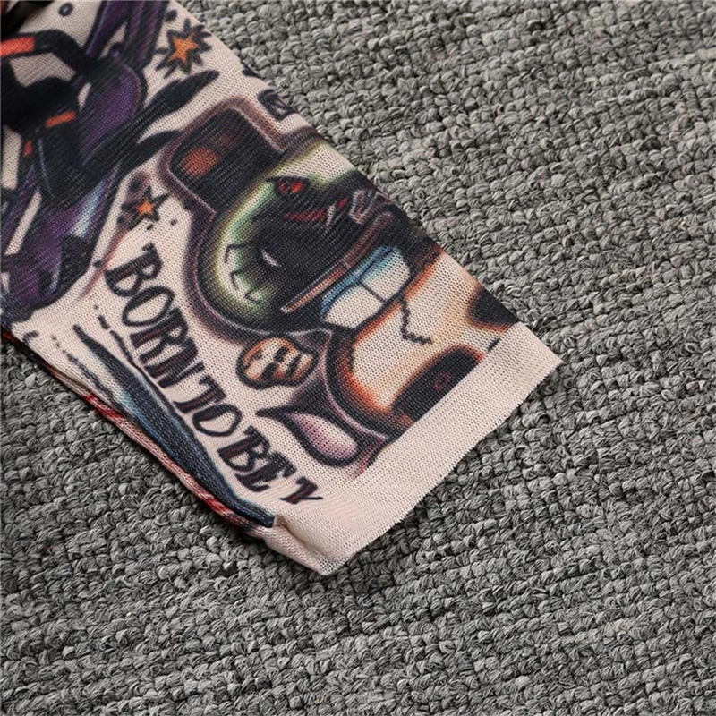 Для маленьких мальчиков для татуировки с принтом длинными рукавами в стиле