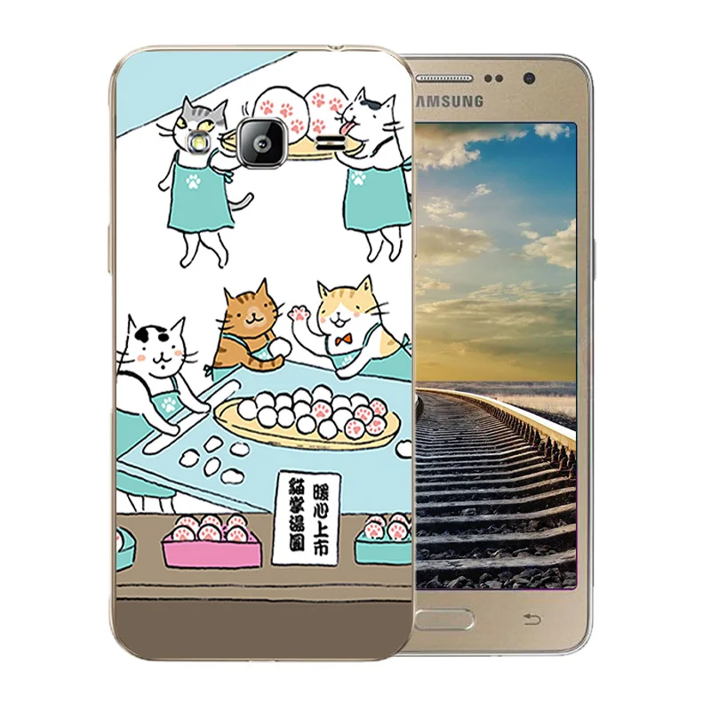Для Samsung Galaxy J2 Prime Чехлы Силиконовые мягкие кошки семья шаблон обложка для SM-G532F G532