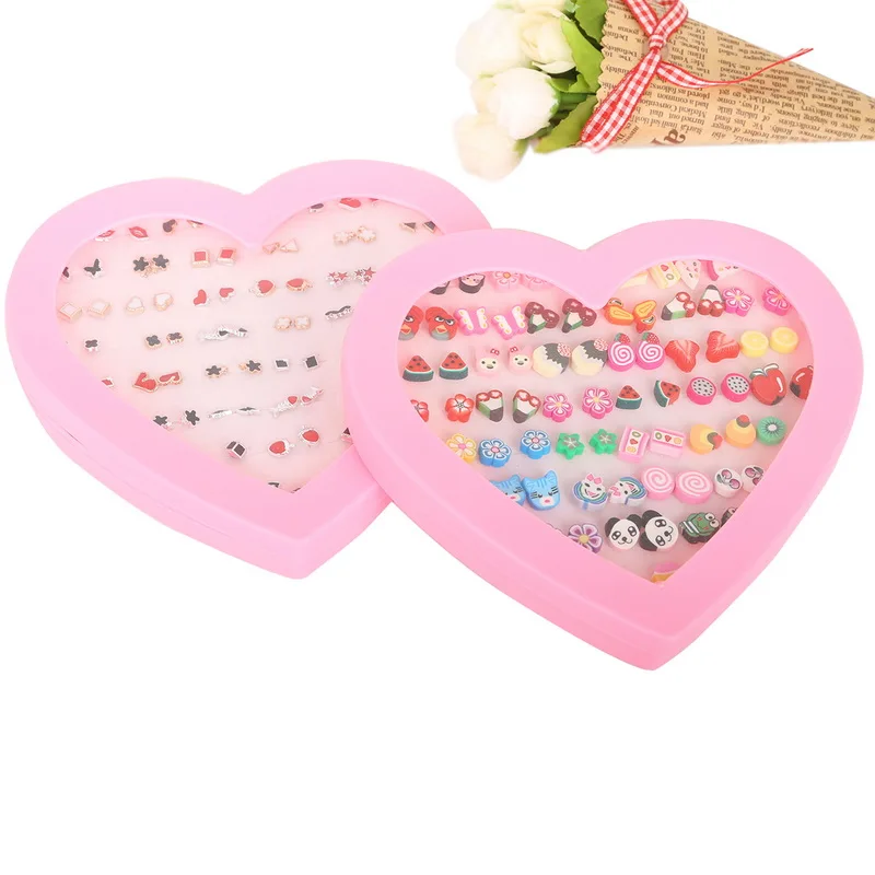 Модные маленькие серьги Стразы из полимерной глины белого и черного цвета Микс