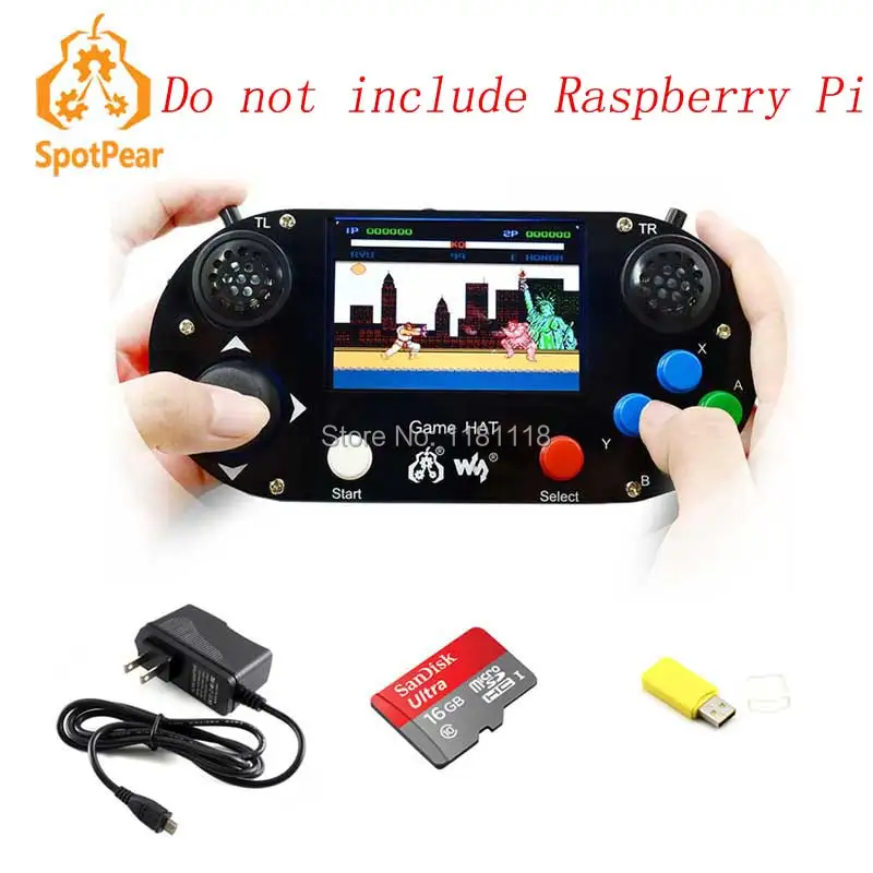 Raspberry Pi 3B + игровой ЖК дисплей 3 5 дюйма HDMI геймпад на плате для 4B/2B zero w RetroPie с чехлом