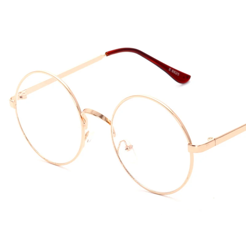 C3 rose gold Круглый синий светильник, блокирующие Компьютерные очки для женщин и мужчин, умник, металлическая оправа, оптические очки, зеркальные очки UV400 - Цвет оправы: C3 rose gold