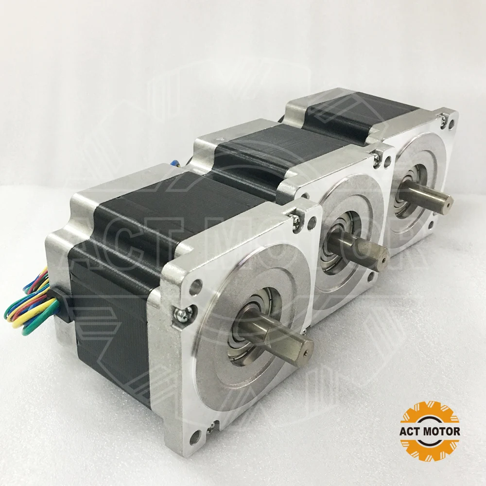 Free ship from Germany!ACT Motor 3PCS Nema34 Brushless DC 86BLF04 48V 440W 3000RPM 3Phase Single Flat Shaft CNC Router Kit | Обустройство