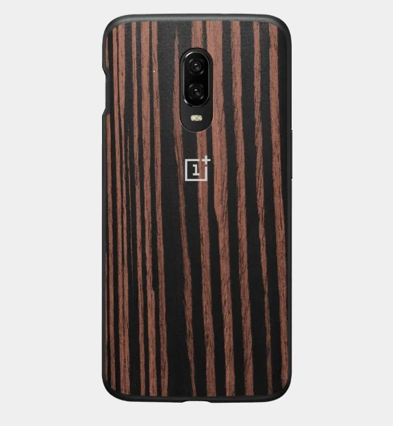 Официальный Oneplus 6T чехол на заказ силиконовый черное дерево нейлон Karbon бампер задняя крышка Полный-круглый