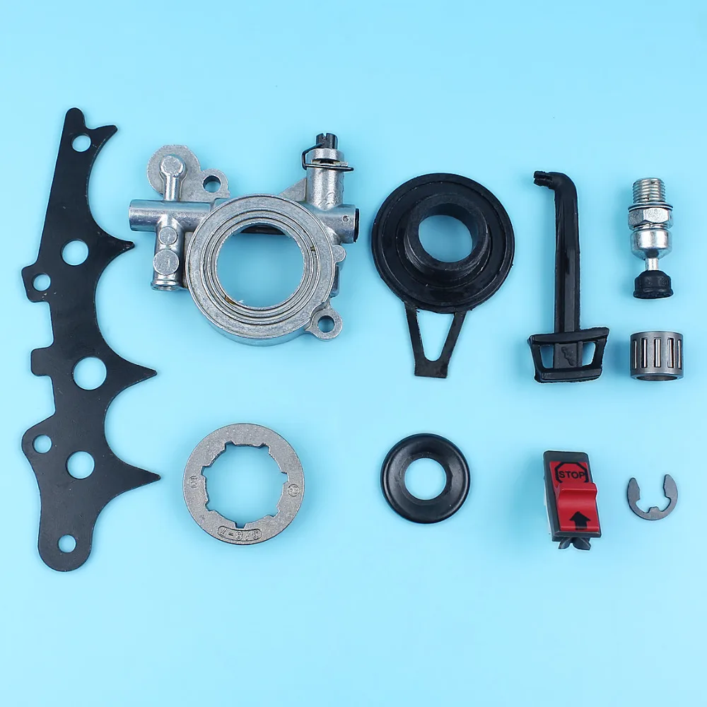 3/" 7 T Стандартный цепное колесо с ободом масляный насос для HUSQVARNA 365 372 372XP 362 371 бензопилы w/декомпрессии Vavle переключатель Спайк червь Шестерни