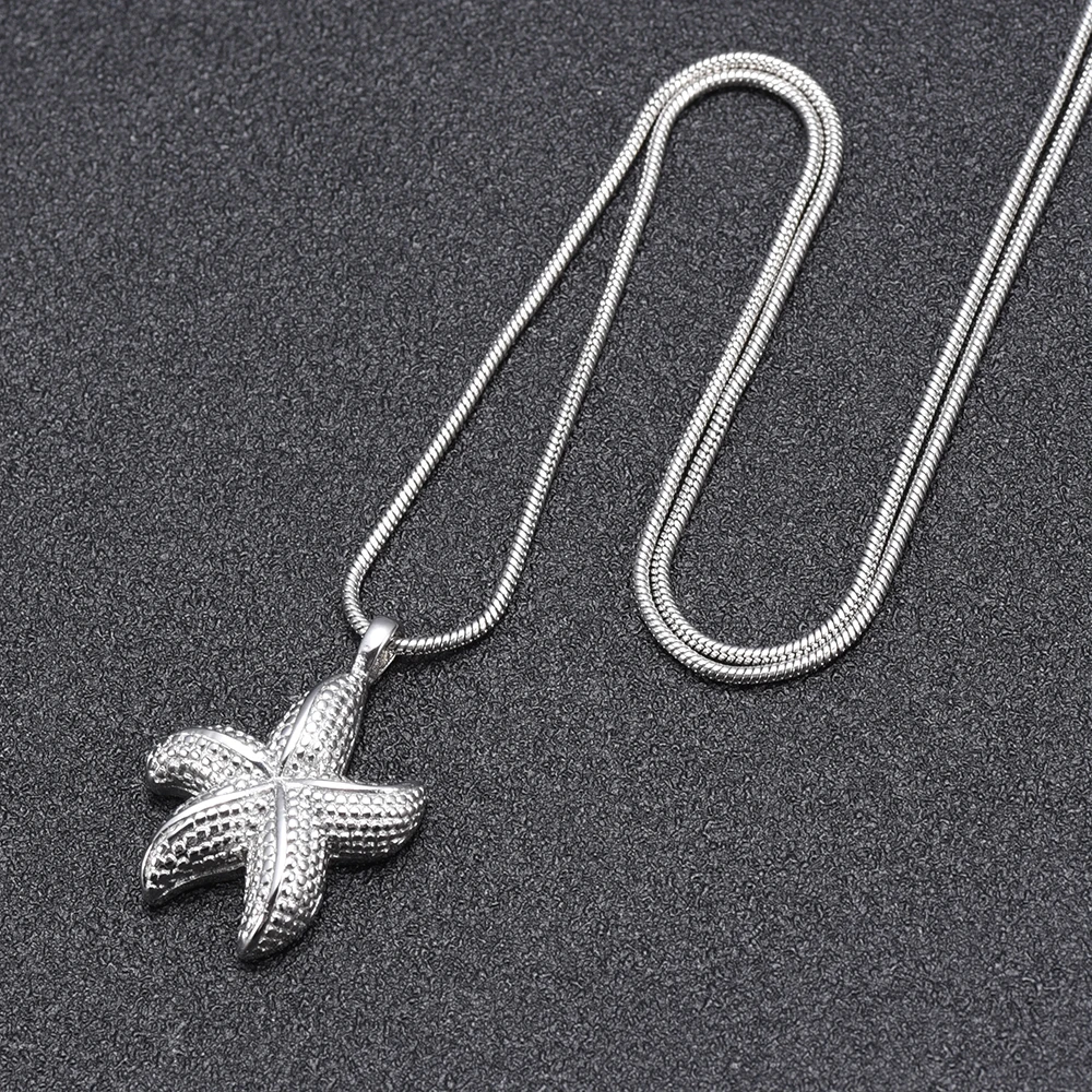 Ожерелье из нержавеющей стали в форме морской звезды 10039 | Украшения и аксессуары