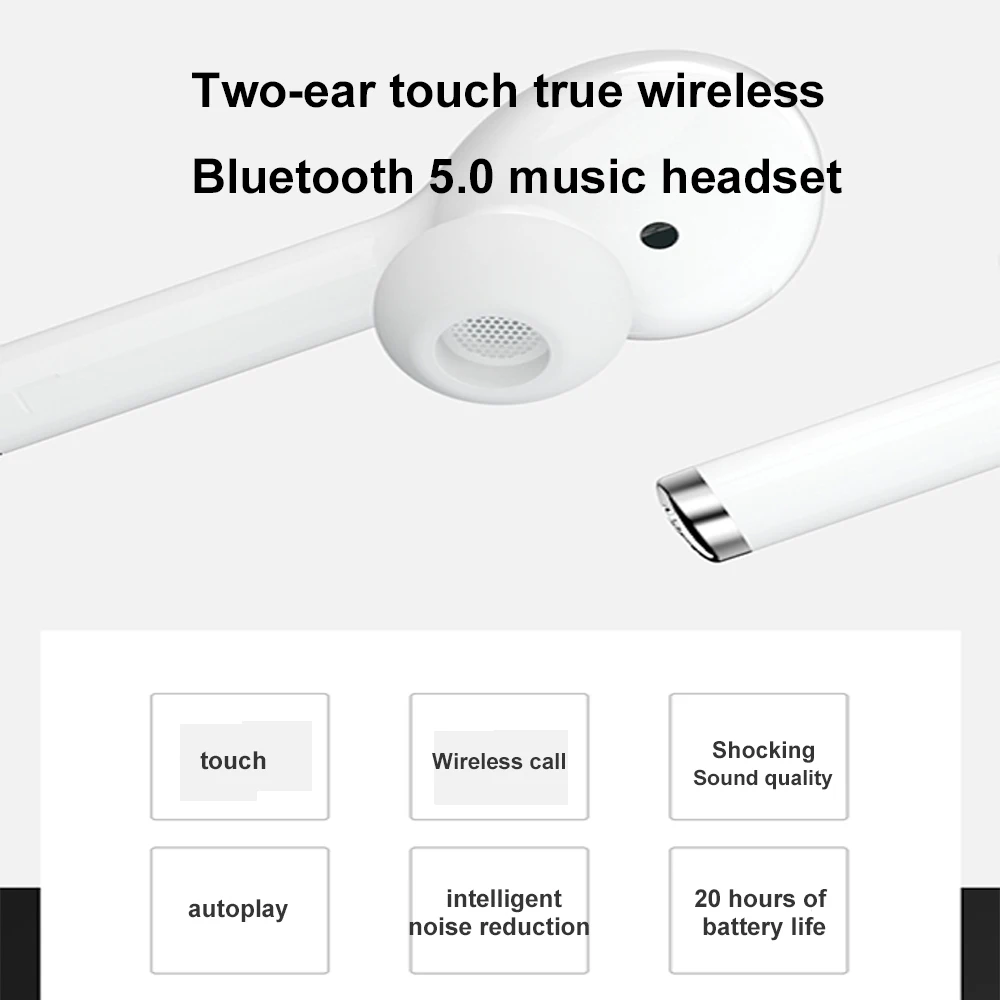 Twinbuys TWS беспроводные bluetooth-наушники 5,0 с сенсорным управлением спортивные настоящие наушники IP65 водонепроницаемые HIFI гарнитура с зарядным устройством