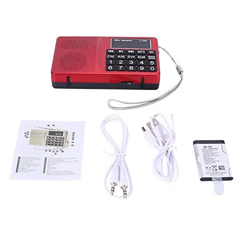 Портативный FM AM коротковолновый многополосный радиоприемник Micro TF карта USB