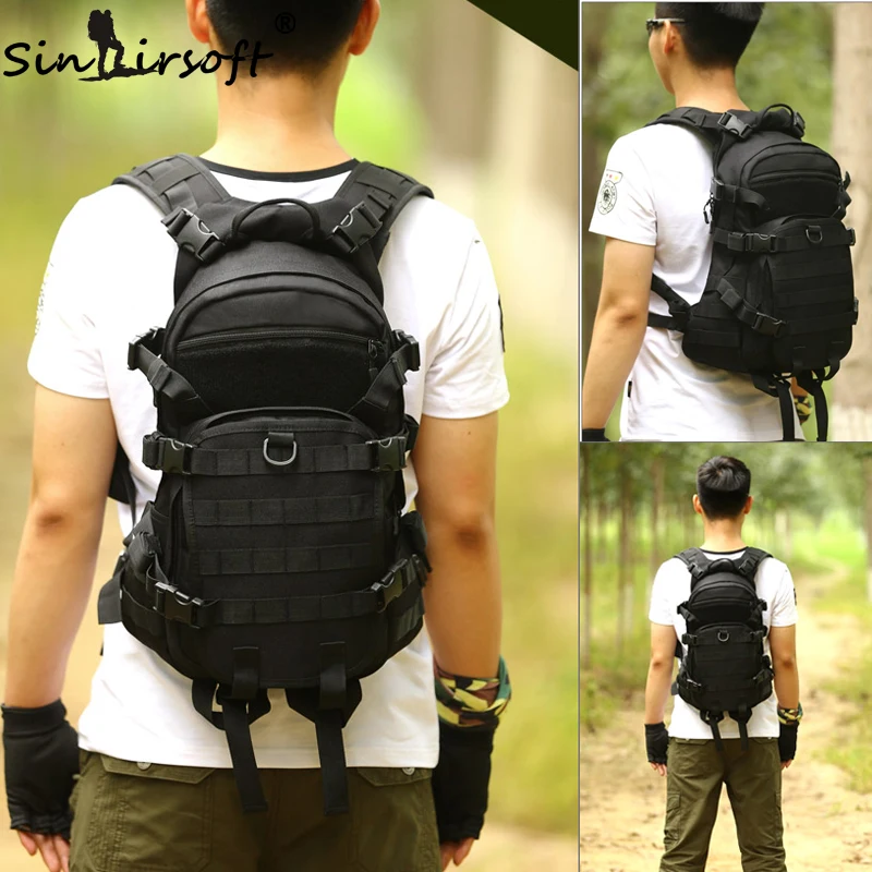 Gift! Outdoor Military Tactical Backpack Trekking Sport Travel 25L Nylon Camping Hiking Camouflage Bag