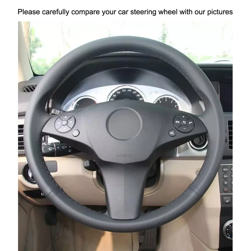Сшитые вручную черные замшевые фотообои для Mercedes Benz C180 C200 C350 C300 CLS 280 300 350 GLK|Чехлы