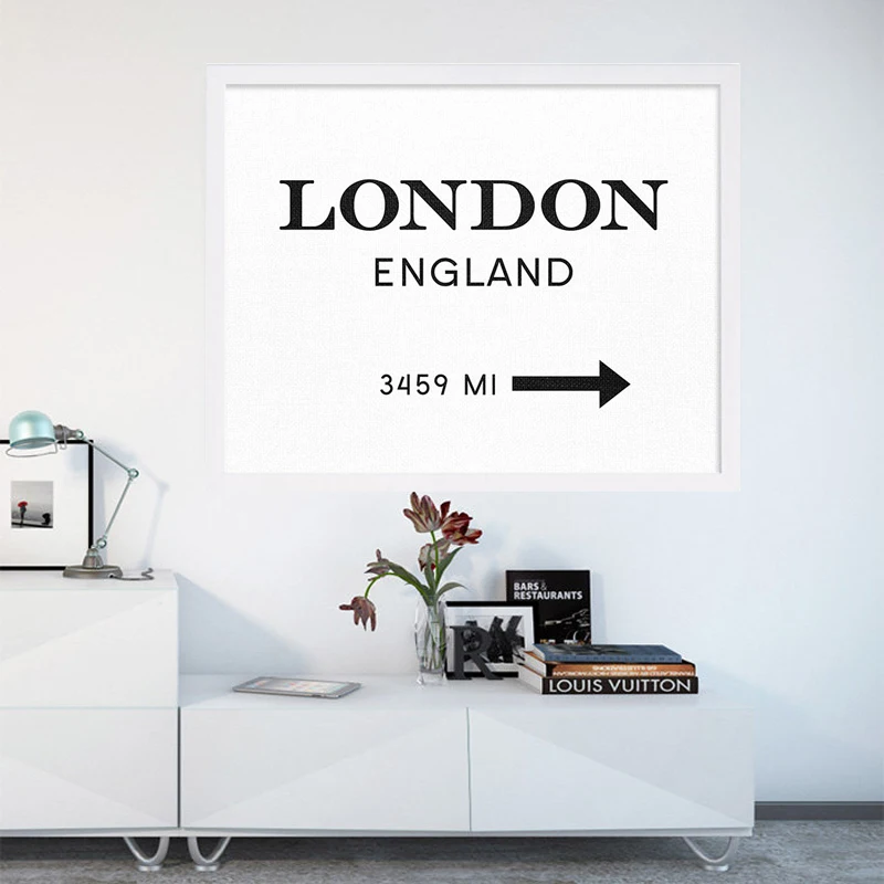 LZN Modern London England Print Art Interior Design Poster Canvas Painting Wall Pictures for Living Room Home Decor | Дом и сад