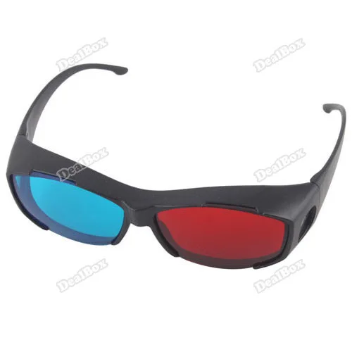 Leonaboy Global!! Red Blue 3D Glasses Frame For Dimensional Anaglyph Movie DVD Game Unique!|glasses frames sale|frames for canvas paintingsframe