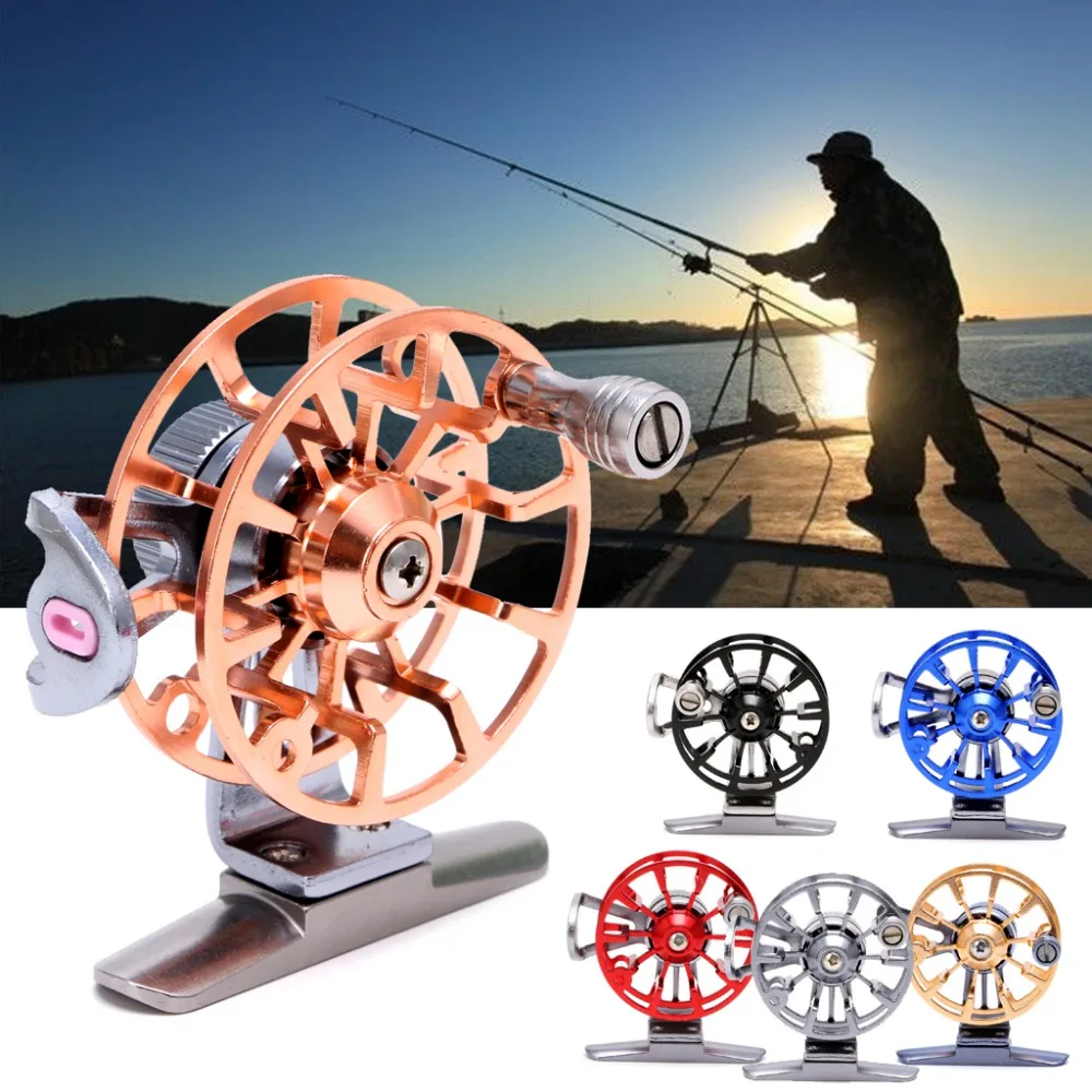 Полностью металлический ультра светильник катушка для ловли льда алюминиевая