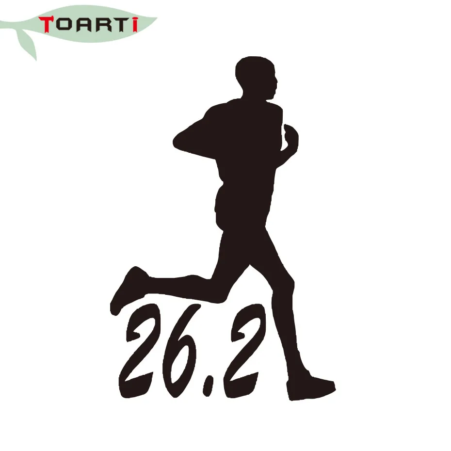 26 2 Marathon Runner виниловая наклейка Diy стикер окна автомобиля для стенок бампера