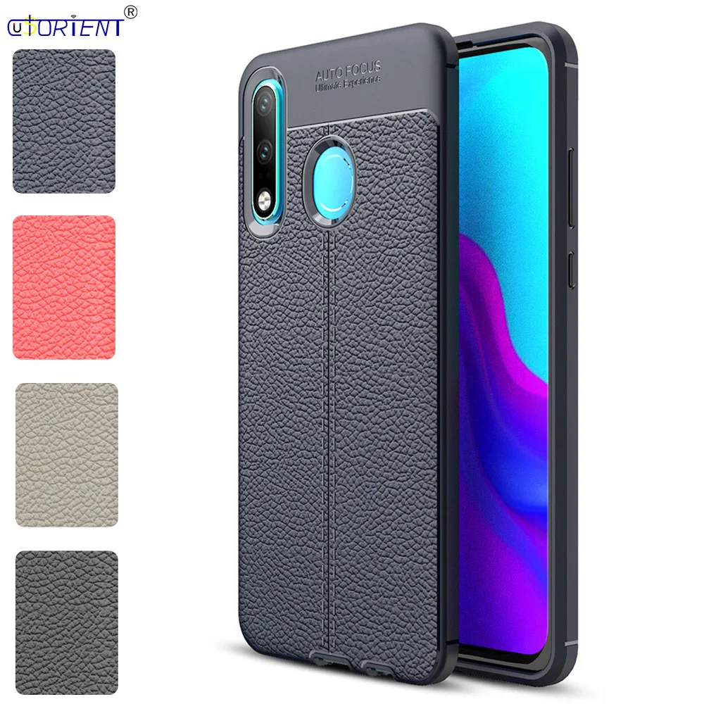Подходящий чехол для Huawei P30 Lite мягкий силиконовый чехол-бампер искусственная