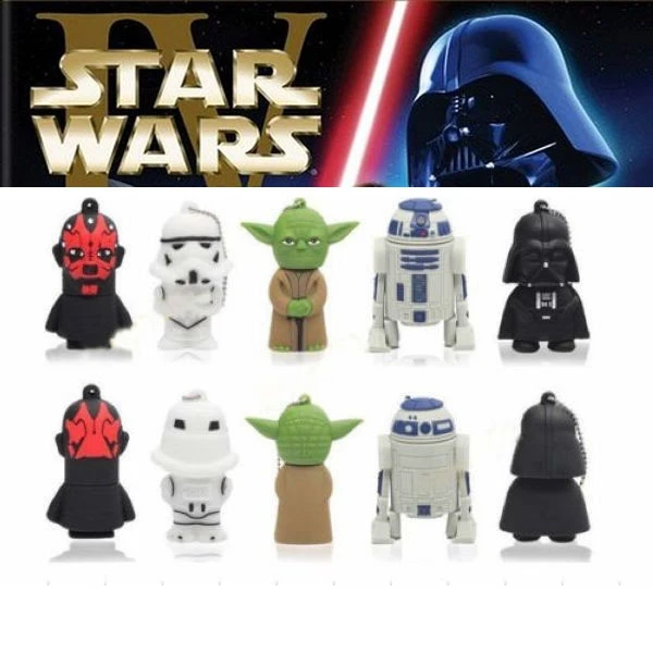 3D YODA Star Wars Darth Vader Mini Usb 128 ГБ 32 резиновая USB флеш карта памяти 2 0 накопитель 512 флешка