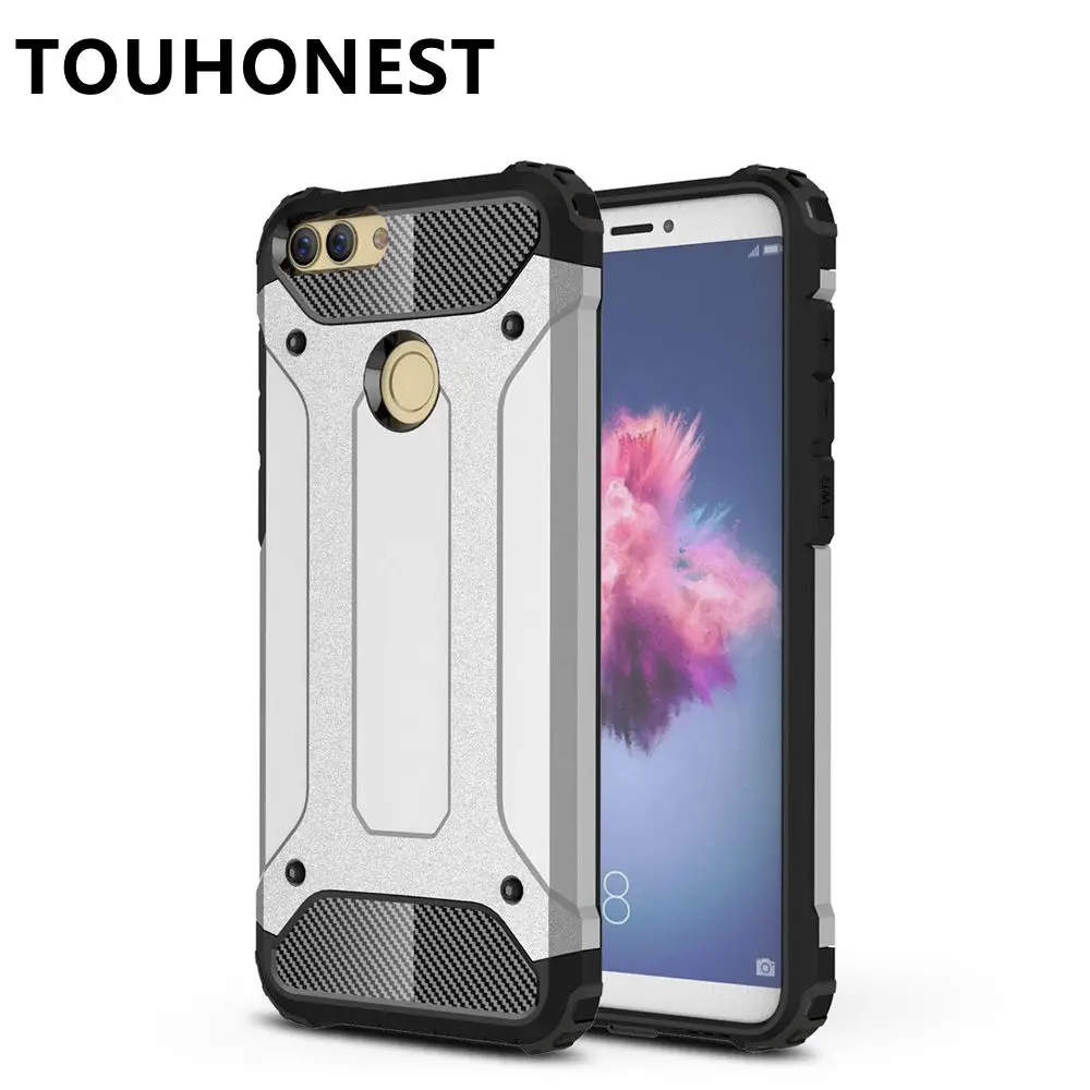 Для huawei P Smart чехол fundas жесткий прочный Чехол для P Smart/Enjoy 7S coque гибридный защитный чехол для телефона двойная защита