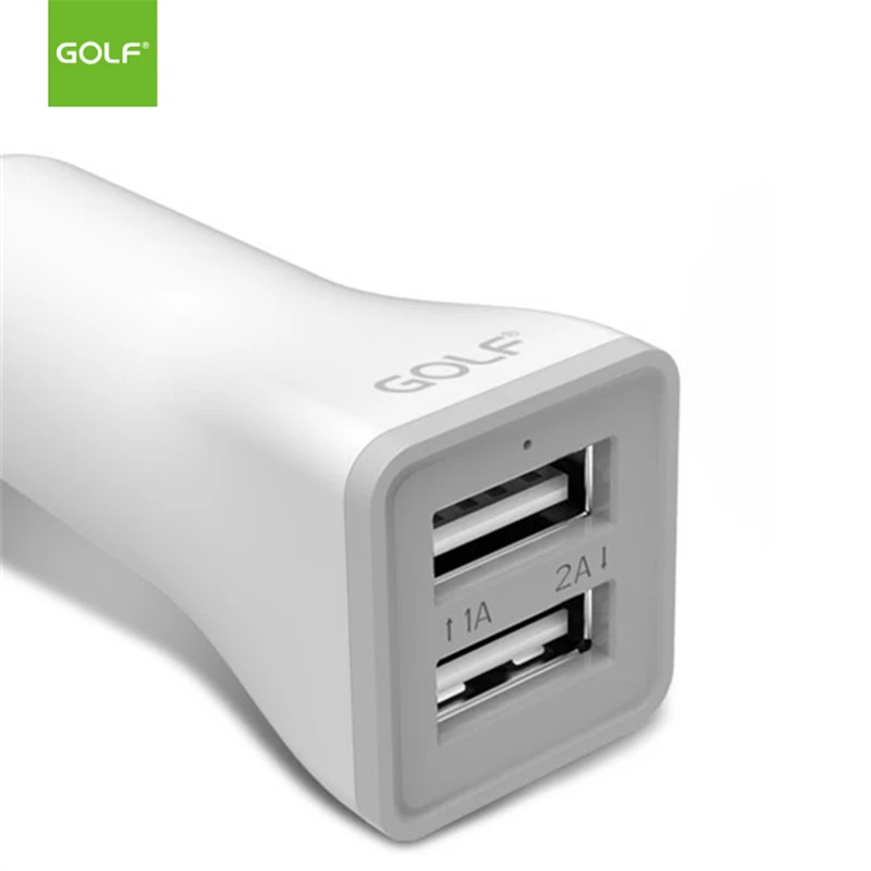 Автомобильное зарядное устройство GOLF 2 1 а с двойным выходом USB для iPhone Samsung LG Huawei