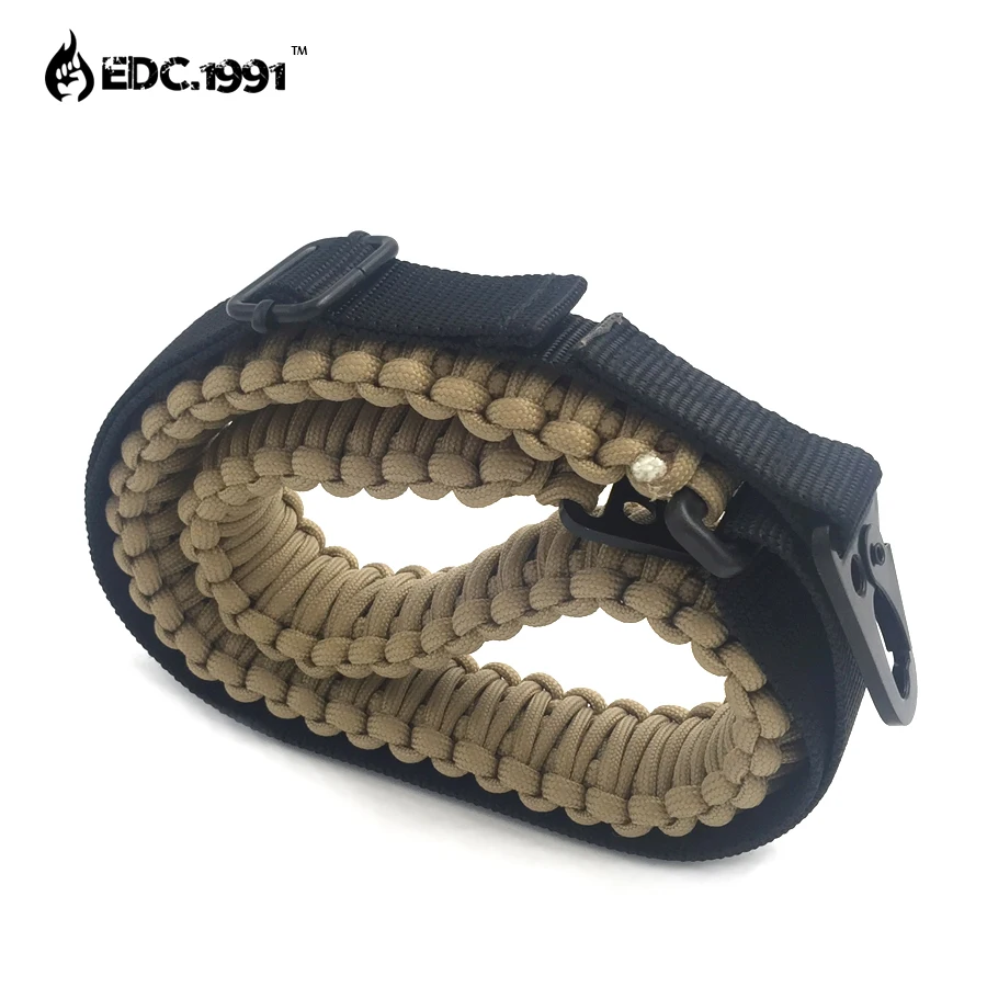Новый Регулируемый ремень для винтовки из Паракорда с Вертлюгами аксессуары