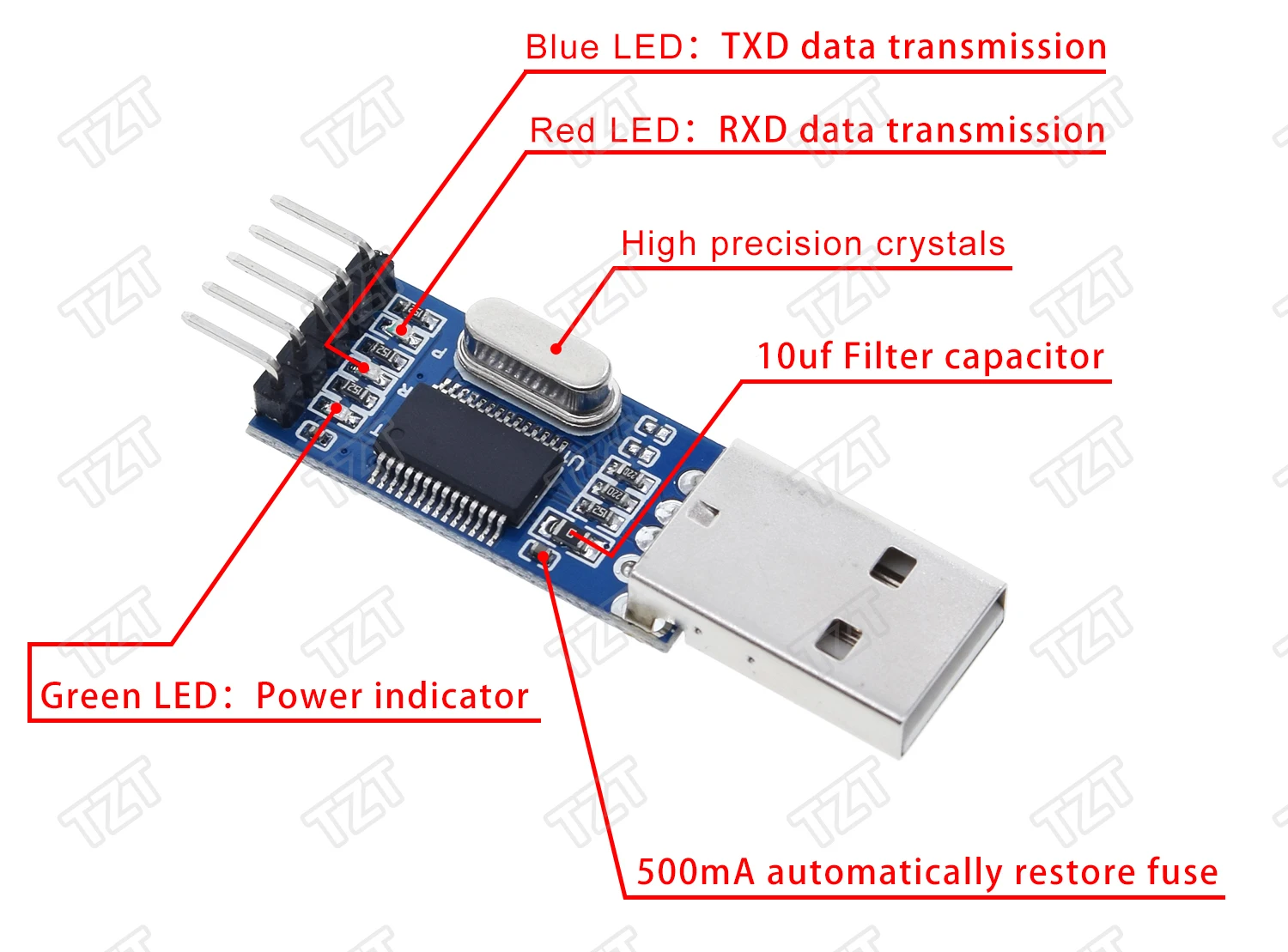 1 шт. PL2303 USB к ttl/USB-ttl/STC микроконтроллер программист/PL2303 USB к RS232 ttl конвертер адаптер модуль