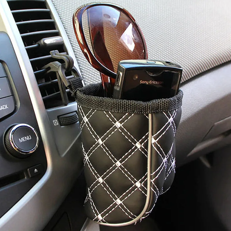 Автомобильный Вентиляционный Выход сумка для хранения карточка-флешка