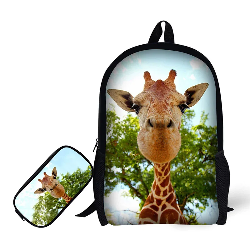 Сумка-карандаш с изображением жирафа в глубоком лесу сумка для макияжа детские