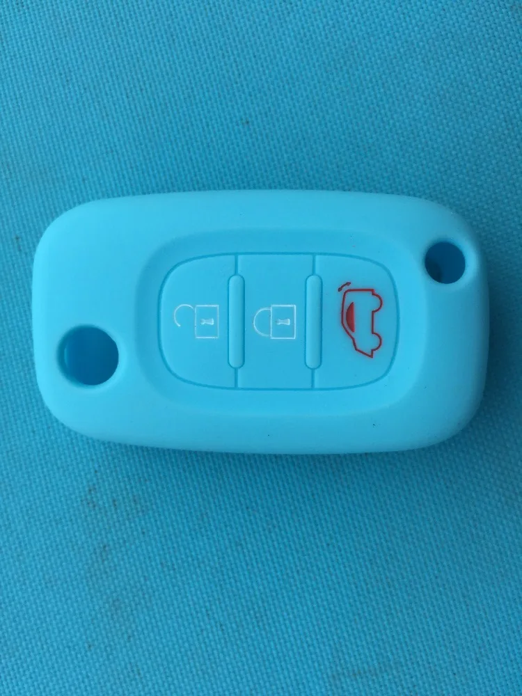 1 шт. новый силиконовый чехол для автомобильного ключа Smart Remote Flip Cover Protector 3 кнопки