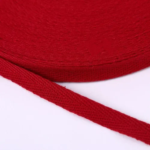17 Dark red Лента шириной 20 мм, чистый цвет, лента в елочку, хлопок, тесьма 2 см, плетеный ремень, рюкзак, сделай сам, материал ручной работы, 10 ярдов - Цвет: 17 Dark red
