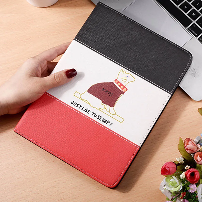 Синий Чехол с рисунком кота для нового iPad Mini 5 Folio Stand Smart Cover Auto Wake Up/Sleep для Apple iPad Mini 5 защитные чехлы - Цвет: Синий