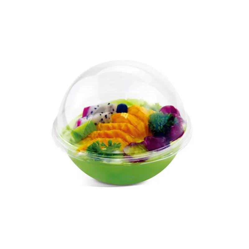 900 шт. 13*12 см простая Прозрачная Круглая Пластиковая чашка для мусса коробки