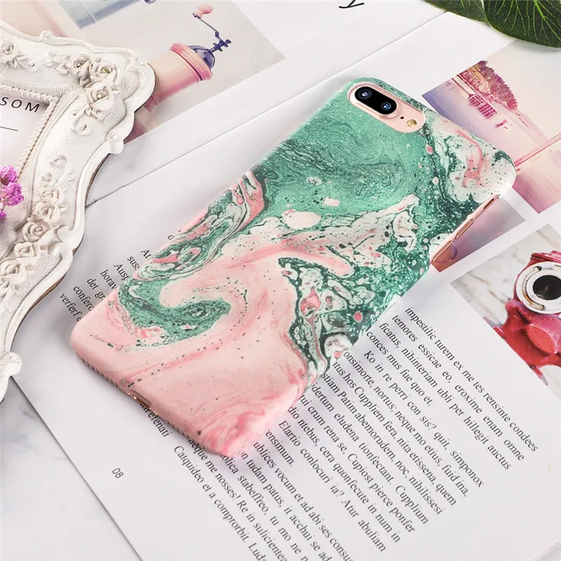 Лава текстура Funda чехол для iPhone 5 5S SE 6 7 8 Plus модный жесткий пластиковый корпус чехол для телефона для iPhone 7 8 6 Plus X Coque