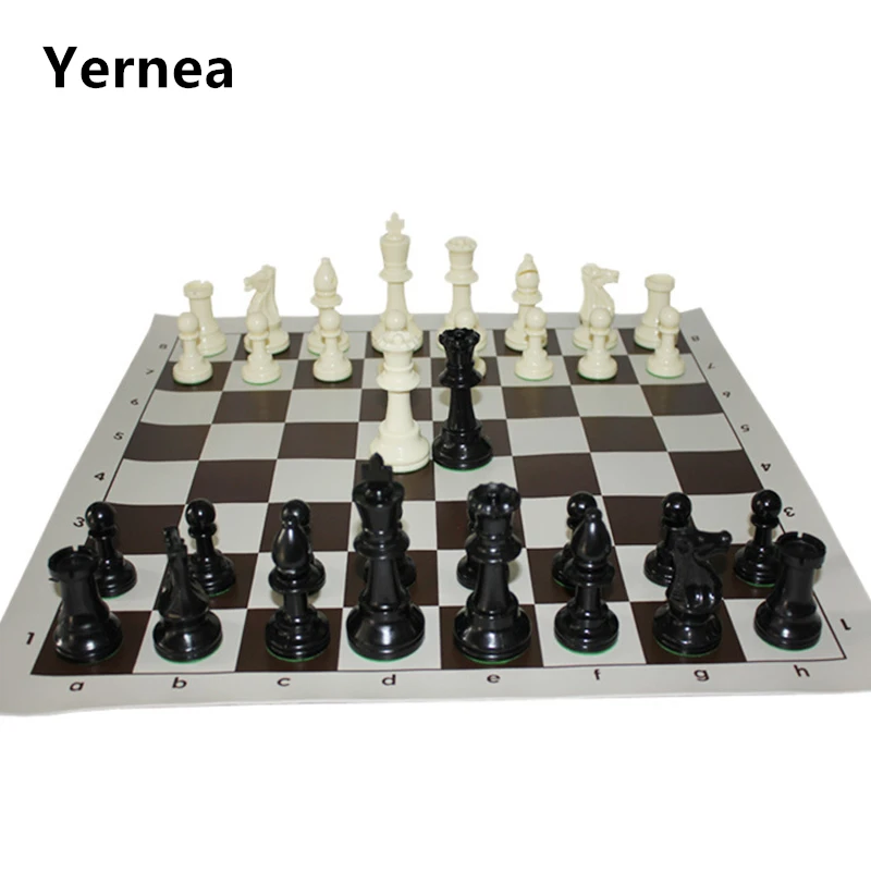 Yernea Международная стандартная шахматная игра для соревнований King 97 мм (3 82 дюйма)