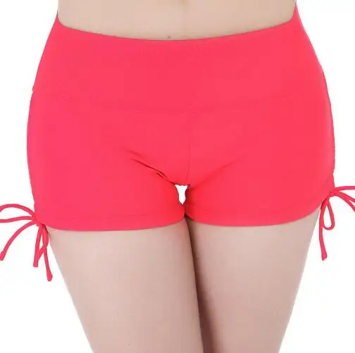 Женские шорты из лайкры и спандекса со средней талией для гимнастики танцев