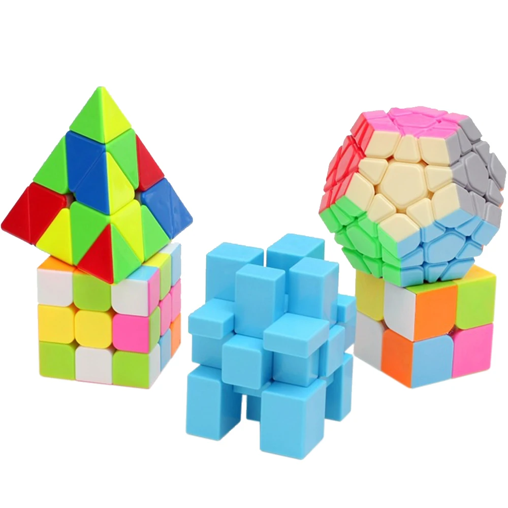 5 шт./компл. ZCUBE Волшебные кубики игрушка для детей 2*2*2 3*3*3 треугольное зеркало Megaminx