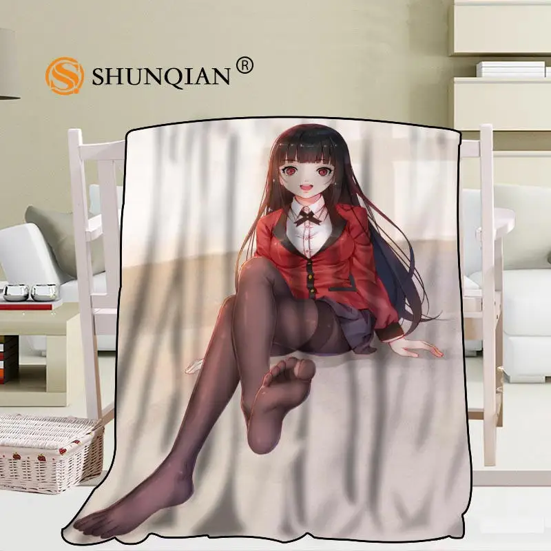 3 Kakegurui аниме одеяло смешанная ткань 56x80 дюймов 50X60 дюймов 40X50 дюймов диван кровать пледы одеяло ребенок взрослый теплое одеяло - Цвет: 3