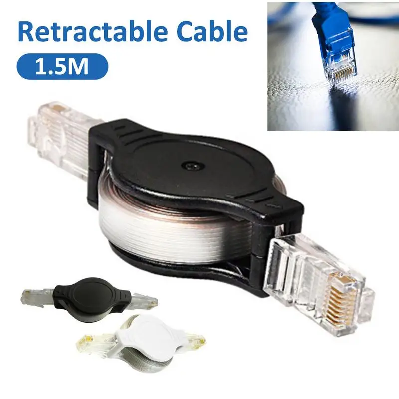 Портативный сетевой Удлинительный кабель RJ45 1 5 м USB-кабель для ноутбука