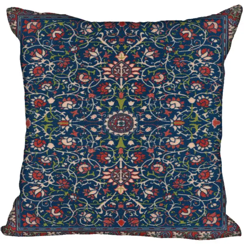 8 Hot Custom William Morris Square Pillowcase Custom Zippered Bedroom Home Pillow Cover Case 35X35cm,40x40cm - Цвет: 8