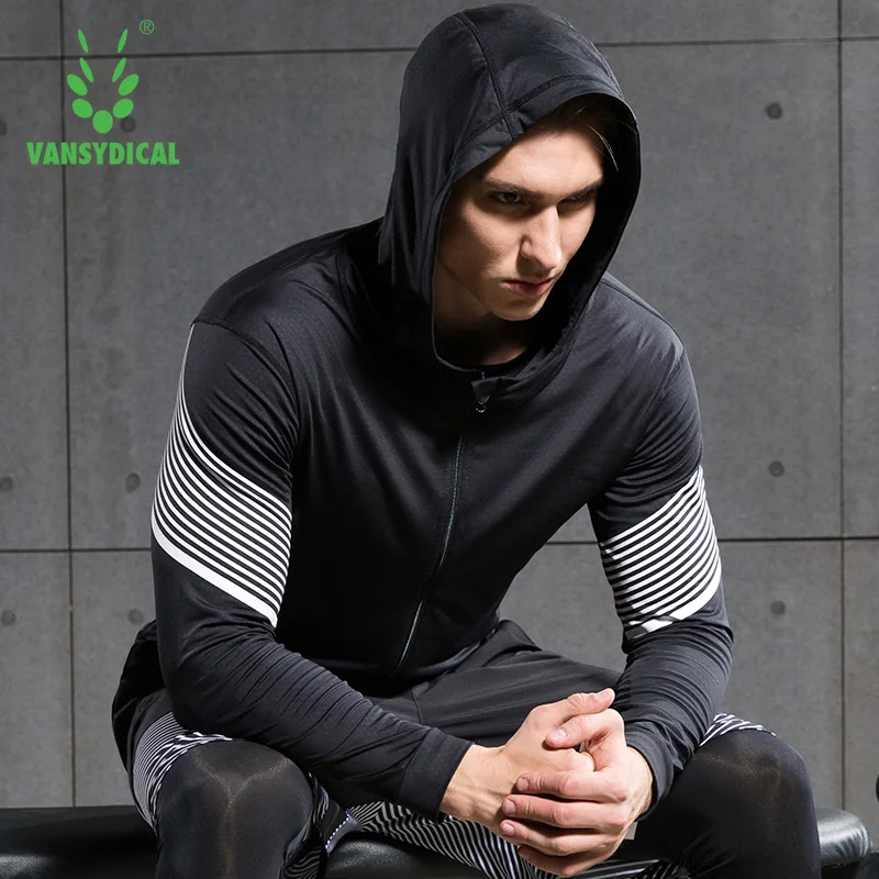Мужские куртки для тренировок и бега, Новое поступление, толстовки для фитнеса на молнии с длинным рукавом, спортивная одежда для велоспорта