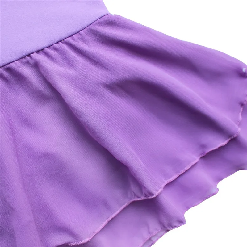 Балетное платье пачка с короткими рукавами и оборками для девочек подростков