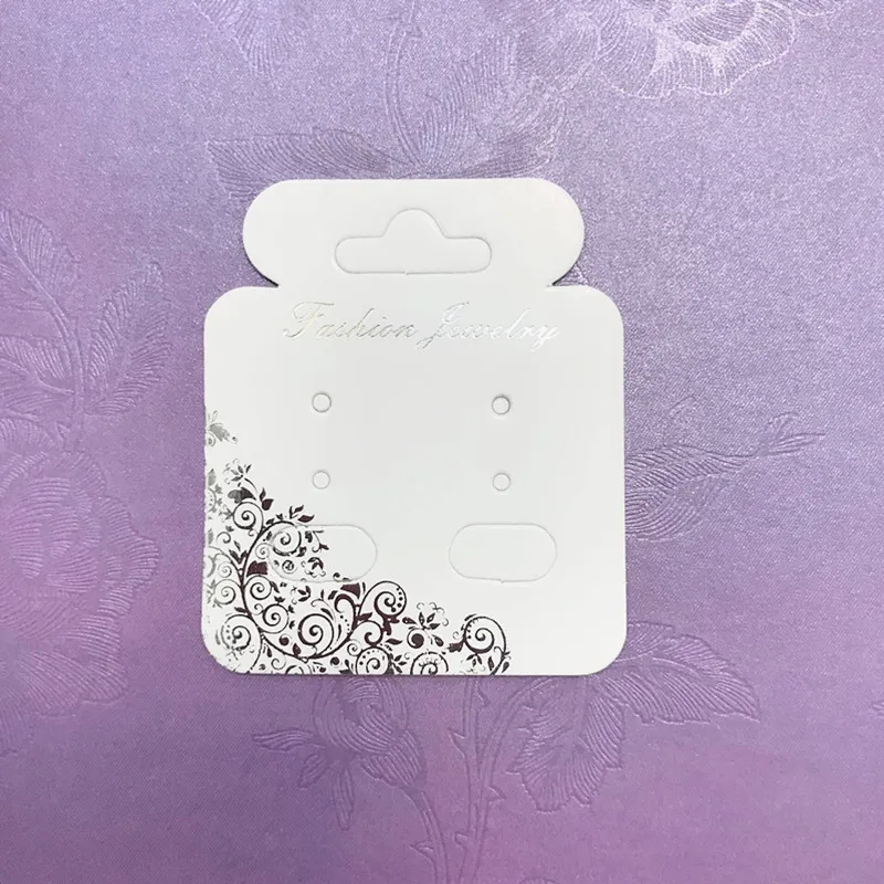 20 шт цветные крафт бумажные шпильки для ушей бирка ювелирных изделий серьги