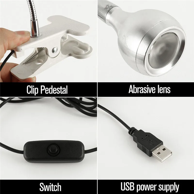 Гибкий светодиодный настольная лампа USB Настольный держатель зажим кровать для чтения книги для кормления с лампочкой apex legends