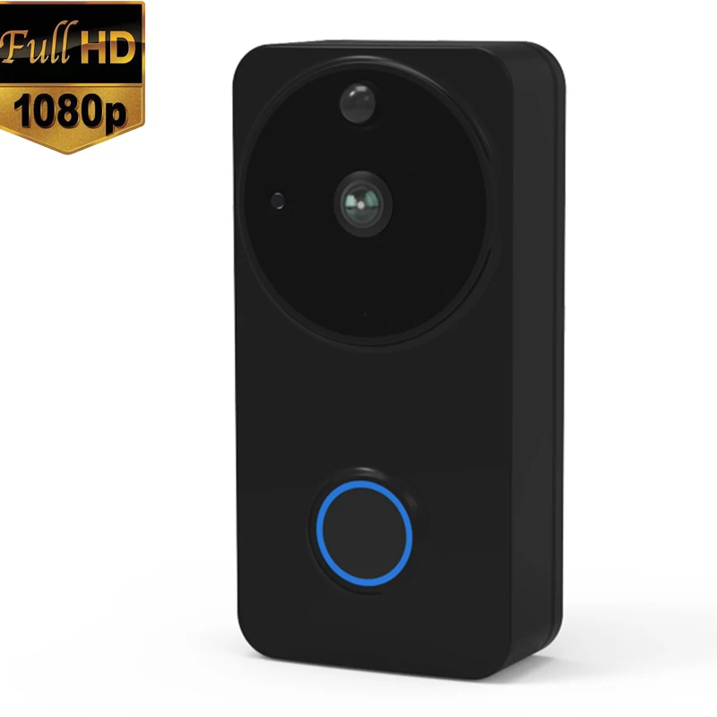 IP54 Водонепроницаемый Крытый Открытый 1080P Full HD Беспроводной Wi-Fi Смарт видео дверной звонок камера WiFi Питание от батареи 2-Way-аудио