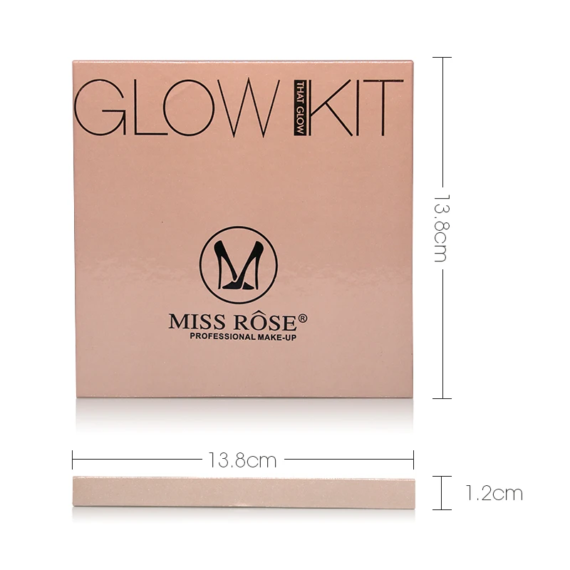 Мисс Роза 4 цвета ярче База Макияж свечение комплект Палитры читая осветитель|makeup