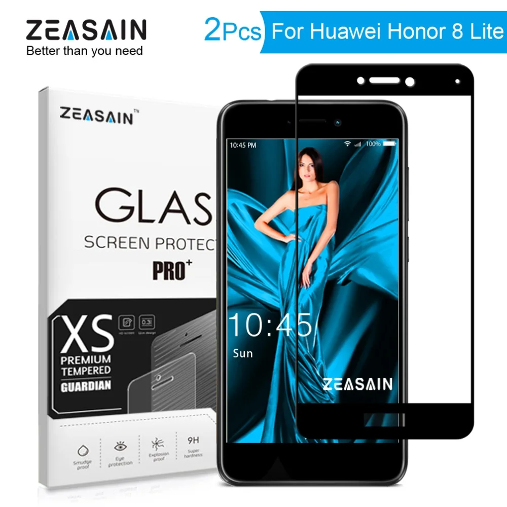 2 шт./упаковка закаленное стекло для Huawei Honor 8 Lite Honor8 2.5D|tempered glass screen protector|glass