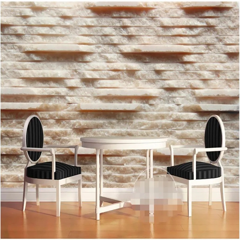 3D Настенные обои домашний декор фоновая фотография натуральный белый мрамор