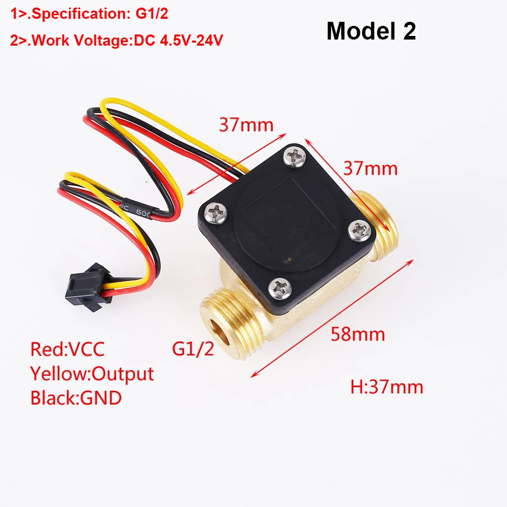 DC 5 V-24 V G1/2 G3/8 расходомер 1.75Mpa 0.35MPa G3/8 шт. ec-метр с мульти-Функция зал Сенсор поток воды Сенсор