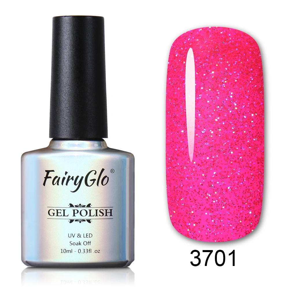 NHJ3701 FairyGlo 10 мл неоновый Гель-лак полуперманентный Блеск УФ-гель для ногтей Краска гель лак Гибридный лак для ногтей маникюр - Цвет: NHJ3701