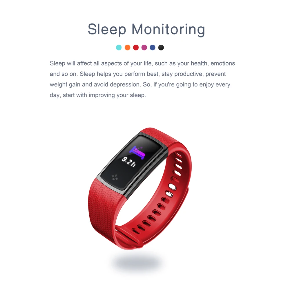 Uhoofit S9 Smart Wristband Color Screen Band Heart Rate Monitor Fitness Bracelet Blood Pressure Oxygen for iOS Android | Электроника