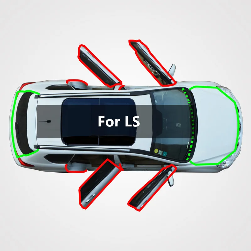 

Резиновая уплотнительная лента Lexus LS для дверей, защита от пыли, ветра, ударов и звука